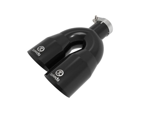 Takeda aFe Power 304 Stainless Steel Clamp-on Exhaust Tip Black 2-1/2 IN Inlet x 4 IN Outlet x 12 IN L 49T25484-B122
