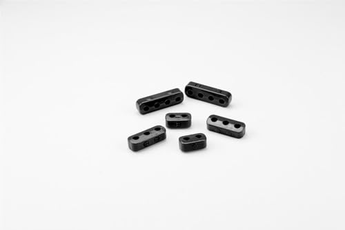7-8mm BUT N SNAP Plug Wire Loom KIT, 2 Each 2, 3, & 4 Place Wire SEPARATORS, Black