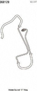 Power Steering Gates 368120 Return Line Hose Assembly