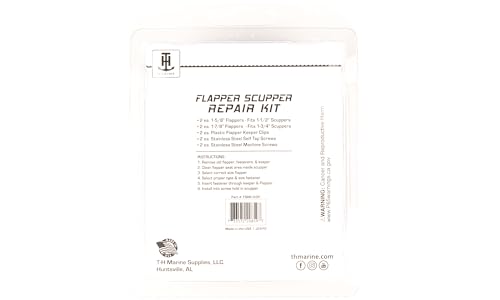 Scupper Flapper Repair Kit T-H Marine FSRK-3-DP - Black