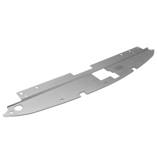 Radiator Support Cover NRG Innovations with Vent, Stainless Steel Engine Bay Air Diversion Panel with Logo Plate, For 05-07 Scion TC, NRG-DVP-3051