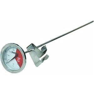 12-in Bayou Classic 5025 Stainless Fry Thermometer - High Accuracy, Large Display, Grill Thermometer