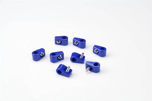 Single Place T-CLAMP, 1/4", 8 Pieces, Blue