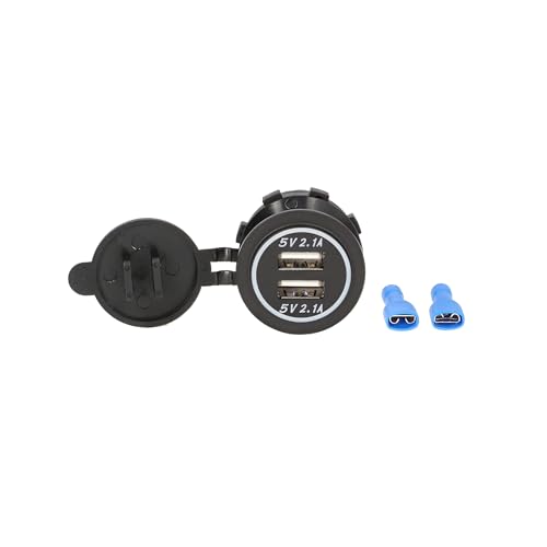 Dual USB Charger Install Bay - 4.2 Amp Flush Mount - White - Retail Pack