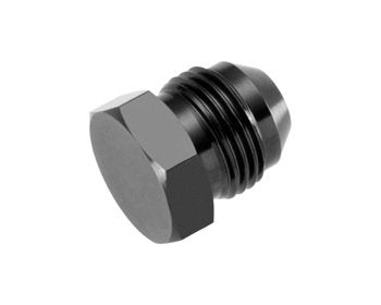 -03 flare AN plug, black - 2pcs/pkg