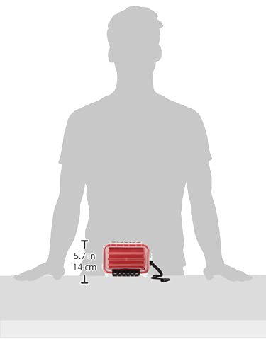 3400 Style Plano Guide Series Polycarbonate Field Box Red/Clear, One Size