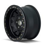 RACE ROADKILL 17x9, Bolt Pattern: 8x6.5/, Offset: -14, MATTE BLACK W/SIMULATED RING, set of 1