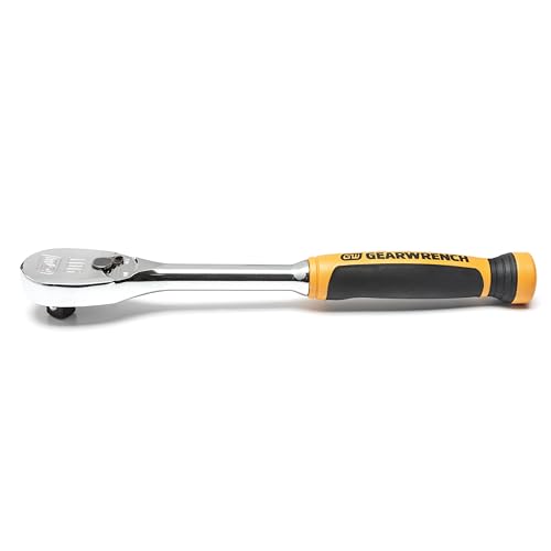 90 Tooth GEARWRENCH 1/2" Drive Cushion Grip Teardrop Ratchet - 81303T, Multi