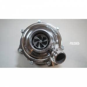 Drop in No Limit Fabrication Factory Replacement Turbo Charger for 6.7 Ford Power Stroke 64mm Compressor 67 Turbine with Whistle Option, Polished