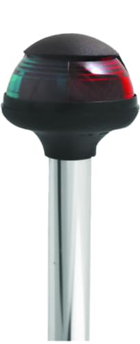 Pulsar Bi-Color Plug-In Stowaway Pole Light (Length: 10, Straight Lens: Red/Green) By Attwood Corporation