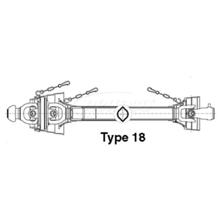 8-0200 Neapco Power Take Off Propshaft Assembly