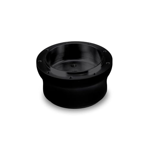 Black Nine Bolt Billet Aluminum Steering Wheel HUB Adapter for '76-'94 GM Van Non-AIRBAG