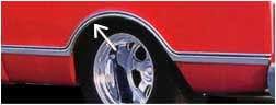 Brothers Trucks Bedside Molding LSM004L - Rear Wheel Edge - Fleetside - Left