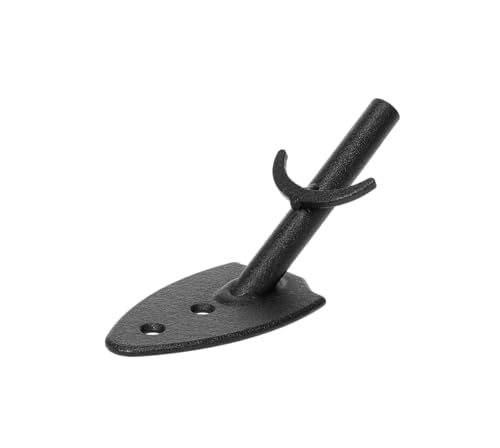 Skull Hooker Big Game Hook Powder-Coated Steel Flush Display Wall Mount, Mounts Bear, Deer & Antelope Specie Skulls, Black