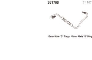 Power Steering Gates 361790 Hose Assembly Pressure Line