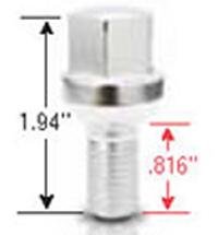 Gorilla 18176 Automotive Bolt Ball R12 17Mm 12-1.50 Chr 20Mm Bulk
