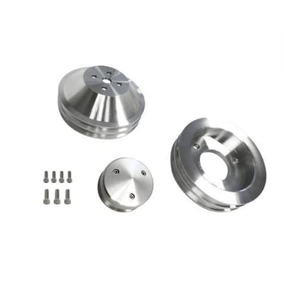 Billet Pulleys Kit Scott Drake for 360/390/428 Engines, Compatible with 1967-1970 Ford Mustang, Model B-F142