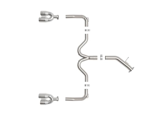 aFe Power 3 IN to 2-1/2 IN 304 Stainless Steel Takeda Axle-Back Exhaust w/Polished Tip Fit Kia Forte GT 22-24 L4-1.6L (t) 49-37039-P