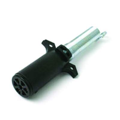 Custer 7 Round, Heavy Duty Black ABS Plug, PLG7R Spring Wire Guard