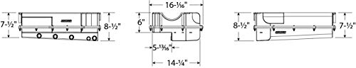 Moroso 21598 Split 2 Piece Dry Sump Pan, 4 Pick ups, Fits Big Block Chevy Engines w/Donovan/DRCE2 Wide Rail