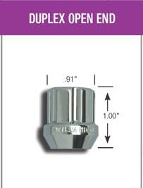 Gorilla K8TOS-14150GR Automotive Zinc (14mm x 1.50 Thread Size, 32-Pack) Small Diameter Spline Duplex Open End Lug Nuts