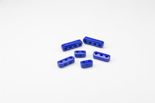 7-8mm BUT N SNAP Plug Wire Loom KIT, 2 Each 2, 3, & 4 Place Wire SEPARATORS, Blue
