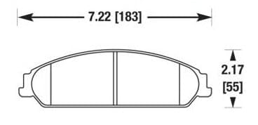Repl Brake Sys Pads Baer Alumasport Calipers (D1058R)