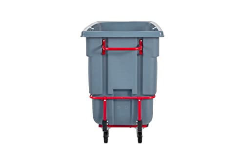 Rubbermaid Brute Dump Truck/Tilt Trash Cart/Garbage Collection/Recycling, 1 Cubic Yard, Heavy Load Capacity, 2,100 lbs., Gray, Distribution Centers/Warehouse/Manufacturing/Stadiums