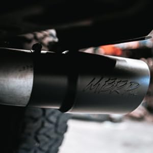 5" O.D. MBRP Dual Wall Angled Exhaust Tip (Black Coated)