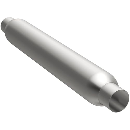 MagnaFlow Performance Glasspack Exhaust Muffler 18146: 2.5"/2.5" Inlet/Outlet, 4x4x26" Round