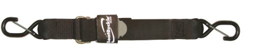 Kwik-Lok BoatBuckle Pro Series Gunwale Tie-Down (2-Inch x 10-Feet, Black)
