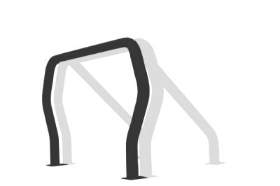 Go Rhino Component - B Main Bar Bed Bar | Mild Steel, Black | 93002B