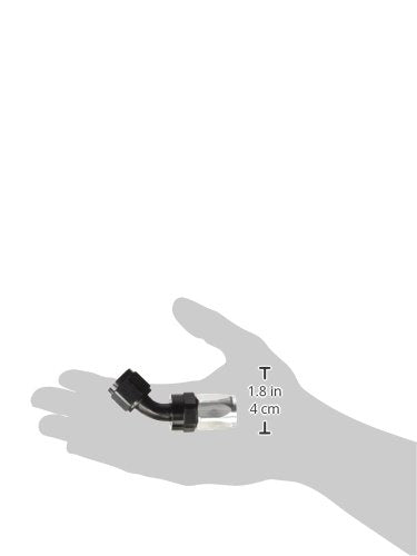 Edelbrock 610103 Black/Silver -8 AN 45 Degree Full Flow Hose End Russell