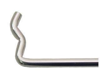 Muscle Cars Drake E7ZZ-16826-S Hood Prop Rod Polished Stainless Steel