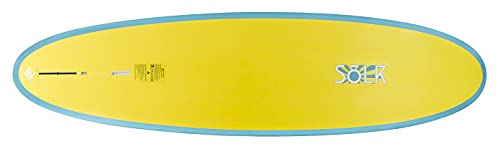 Sōlr Boardworks | Stand Up Recreational Paddleboard | X-Shot Epoxy Hardboard with Paddle | 10' 6" | Blue/Yellow/Grey, 4440720527