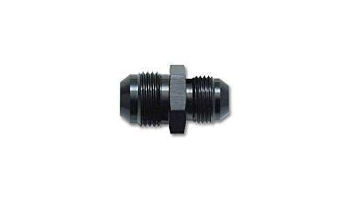 Fitting, Vibrant Power 10426 Union Reducer, Straight, Male -6 AN to Male -3 AN, Aluminum, Black Anodized, each