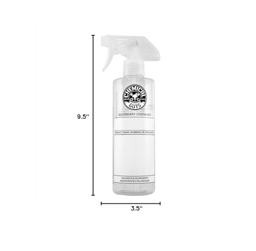 Chemical Guys ACC150 Dilution Bottle Secondary Container with Natural Sprayer, 16 oz., 1 Pack