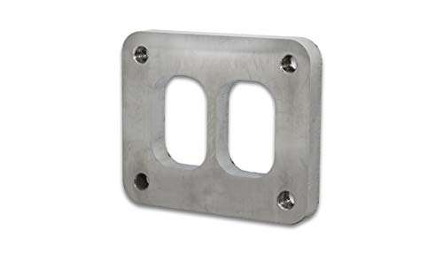 Turbocharger INLET Flange, Vibrant Power 19859, 4-Bolt, fits Garrett GT4088R (model 703457-2 only) with Divided Turbine inlet, 304 Stainless Steel, Natural, each