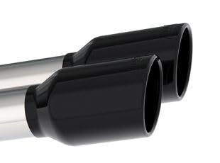Borla 6.2 ATAK 2020 Chevrolet Corvette C8 Exhaust System Dual Round Rolled A/C Black Chrome Tips - 140839BC