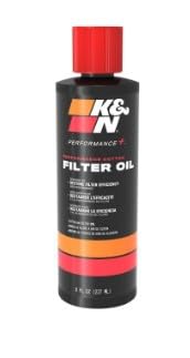 8 Oz K&N Air Filter Oil: Squeeze Bottle; Restore Engine Air Filter Performance and Efficiency, 99-0533