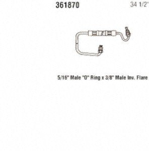 Power Steering Gates 361870 Hose Assembly Pressure Line