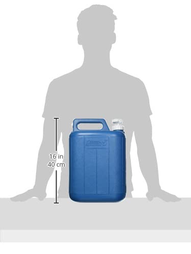 Coleman 5-Gallon Chiller Water Container with Spigot & Carry Handle Heavy-Duty Jug & Carrier for Camping Tailgating Parties Emergencies & More