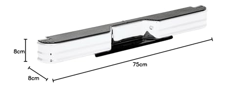 Westin SureStep 21002 Rear Bumper fits 1967-1993 Fleet Side 1973-1991 C/K Fleet Side Crew Cab 1978-1985 Ram Charger 1978-1996 Bronco 1997-1998 F250 F350 HD Style Side (Exc F250LD)