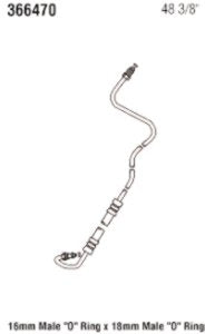Power Steering Gates 366470 Hose Assembly Pressure Line
