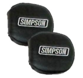2021G Simpson Racing Door Latch Pads Grey Pair