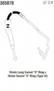 Power Steering Gates 365870 Hose Assembly Pressure Line
