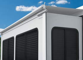 Elite Dometic 98401FJ.090U Slide Topper with Double-Sided Vinyl Fabric - 90", Black