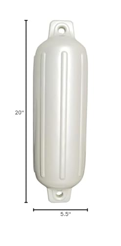 Taylor Made Products 252000 Taylor Made Storm Gard Inflatable Vinyl Fender - 5.5" x 20", White