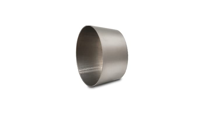 Power Vibrant 13221 Tubing Coupler, Reducer, Transition, Straight, CP1 Titanium, Natural, 2.50 in. Inlet O.D, 2.00 in. Outlet O.D, 1.50 Overall Length, each
