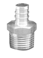 3/8" x 1/2" Male Pipe Thread Elkhart Brass Crimp Fitting